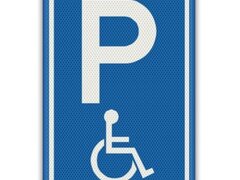 Placuta reflectorizanta  parcare pentru persoane cu handicap